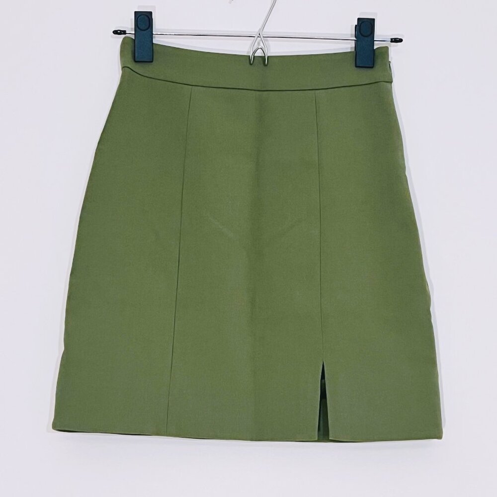 & Other Stories Green Tailored Mini skirt NWT